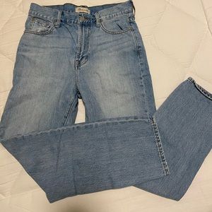 MADEWELL perfect fit summer mom jeans